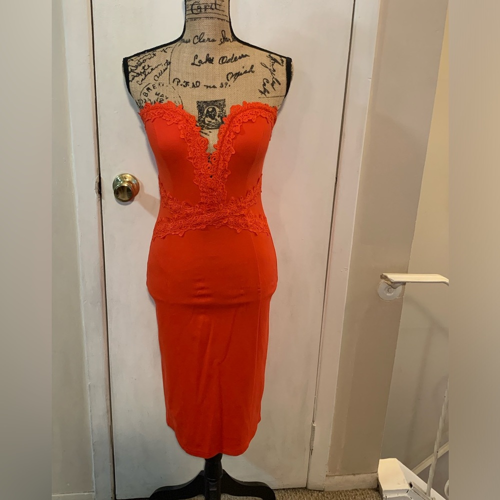 Strapless Venus dress (Red)